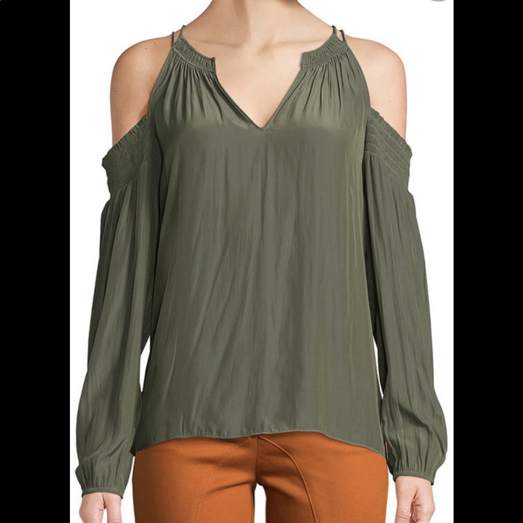 Ramy Brook Heidi Cold Shoulder Top Nwots Xs